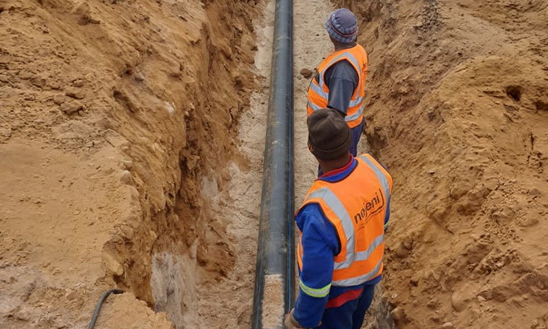 Construction of 2km HDPE pipeline from Kylemore to Lanquedoc